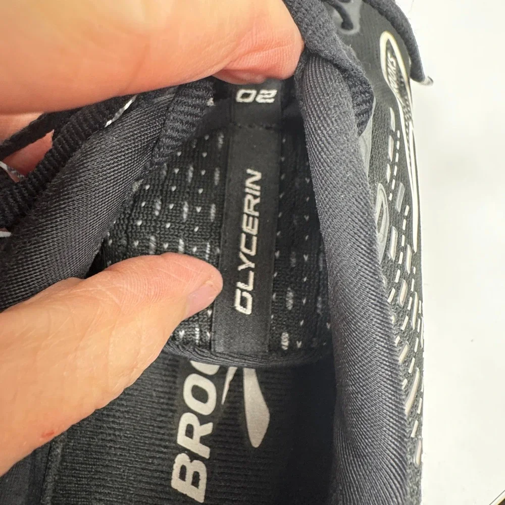 Brooks Glycerin 20 Mens Running Shoes Black White 1203691D059 Size 8.5 Wide D